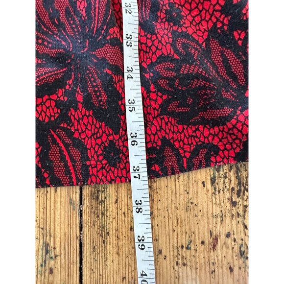 En Focus Studio Womens Sleeveless Red Black Floral Pattern Dress Size 14 - Picture 6 of 6